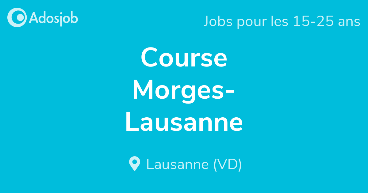 Course Morges-Lausanne