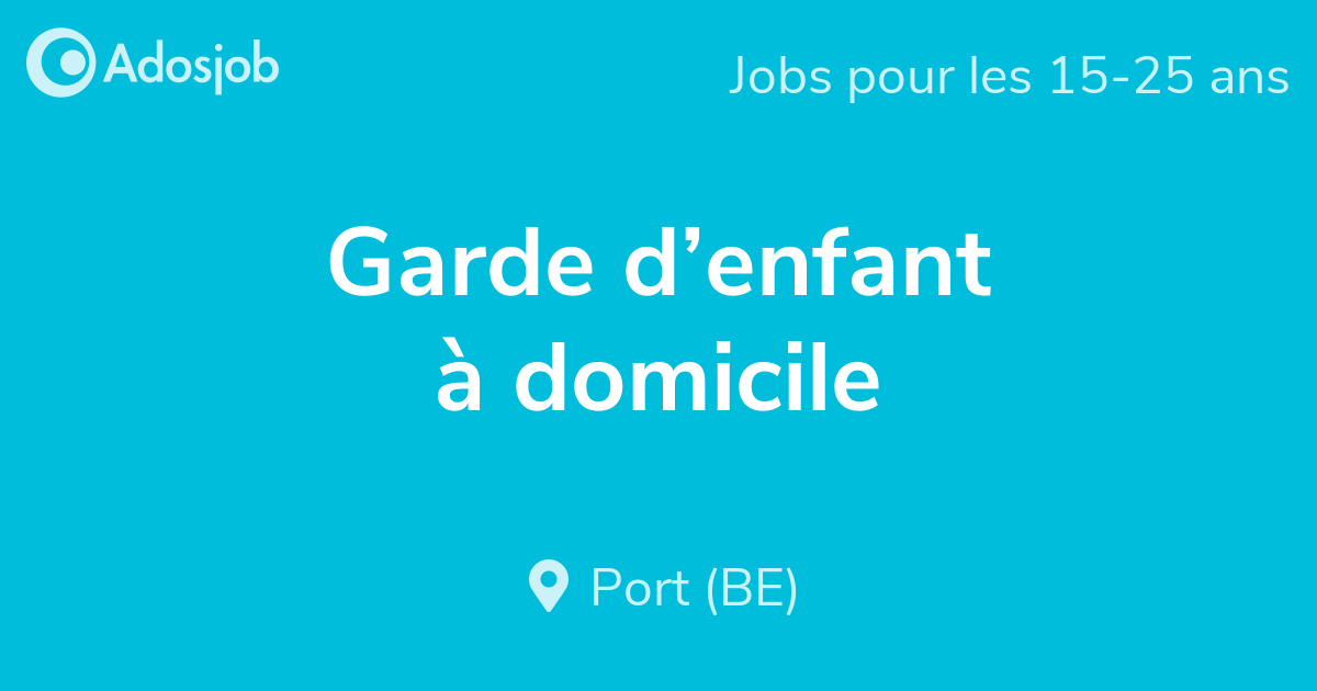 Garde d'enfant à domicile